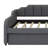 Full Size Upholstery Daybed With Trundle And USB Charging Design,Trundle Can Be Flat Or Erected