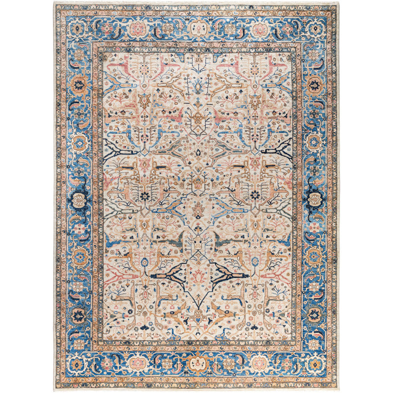Raffin One-of-a-Kind Hand-Knotted Area Rug - Ivory, 8' 9" x 11' 10"