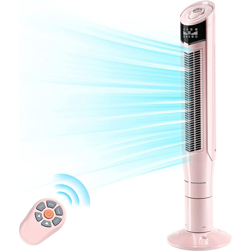 Ventilateur tour oscillant 47 "COWSAR, Rose
