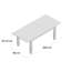 Merrinda 75.5 Cm Pine Solid Wood Dining Table