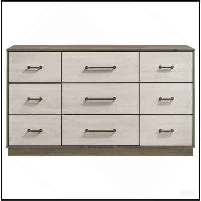 Commode 9 tiroirs avec miroir Edmondson