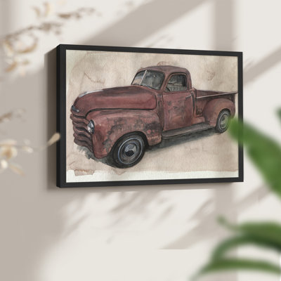Antique Pickup I - Reproduction encadrée - Restickable
