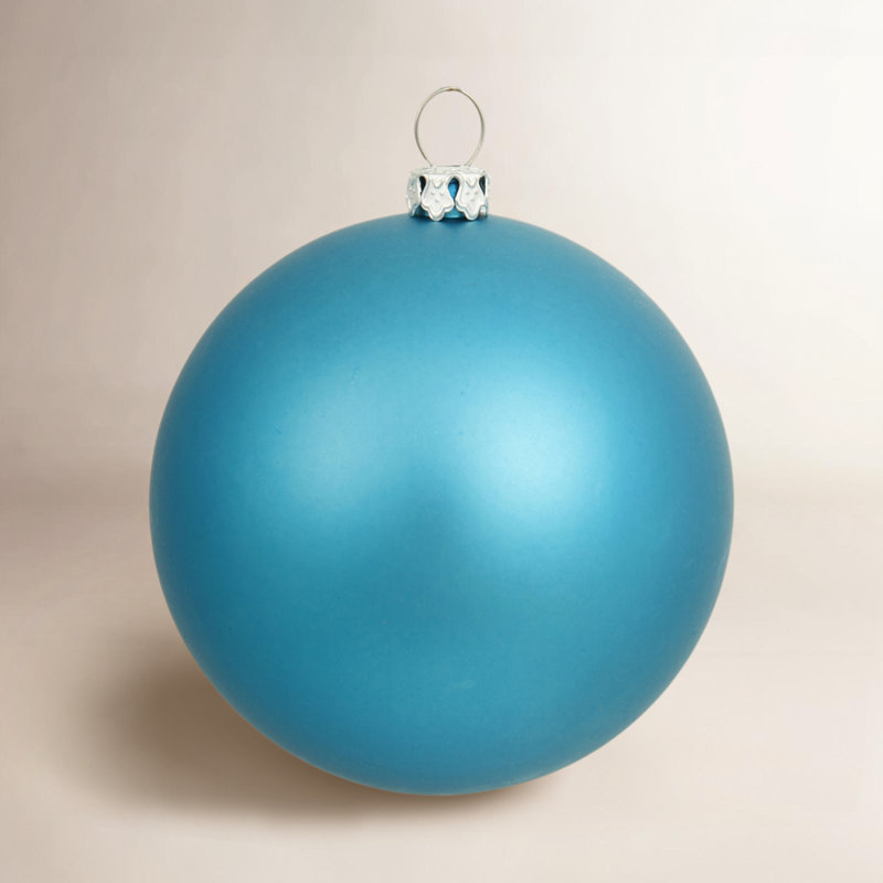 Décoration de boule décorative des Fêtes, Turquoise, H 10 po x l 10 po x P 10 po