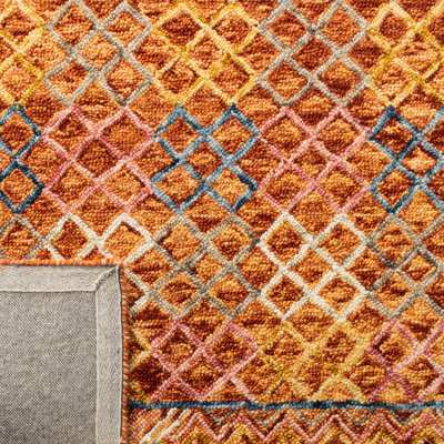 Deyoung Hand Tufted Wool Geometric Rug