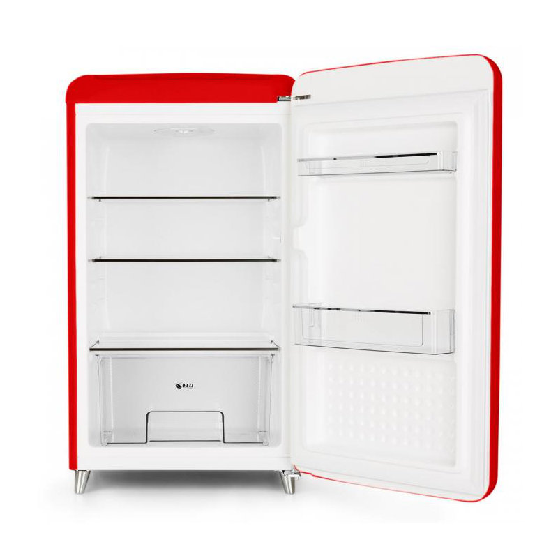 Klarstein PopArt 136m³ L Freestanding Mini Fridge, Red