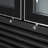 45 in. Two-Door Commercial Display Merchandiser Refrigerator in Sleek Black, 35 cu. ft. ETL Listed