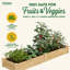  Lit de jardin surélevé en cèdre classique, 2 pi x 8 pi x 10,5 po (1/2 po d'épaisseur)-264285370