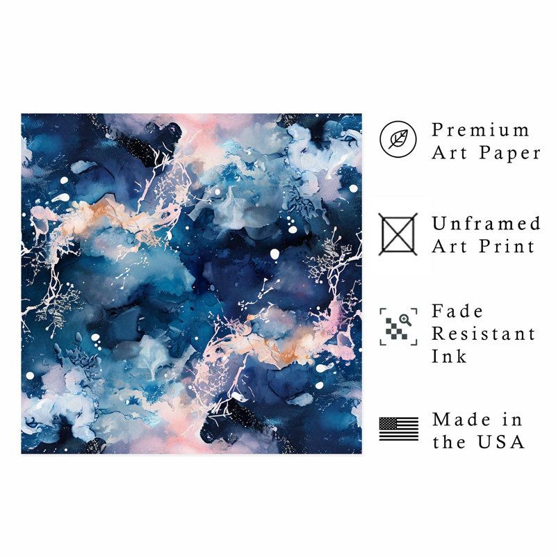 «Abstract Ethereal Dreams III», reproduction d'art moderne sans cadre, H 12 po x l 12 po