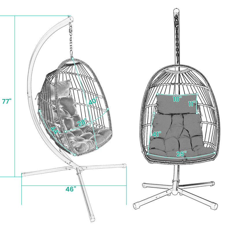 Balancelle pliable Buckman, Kaki
