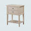 Élégante table de chevet contemporaine beige
