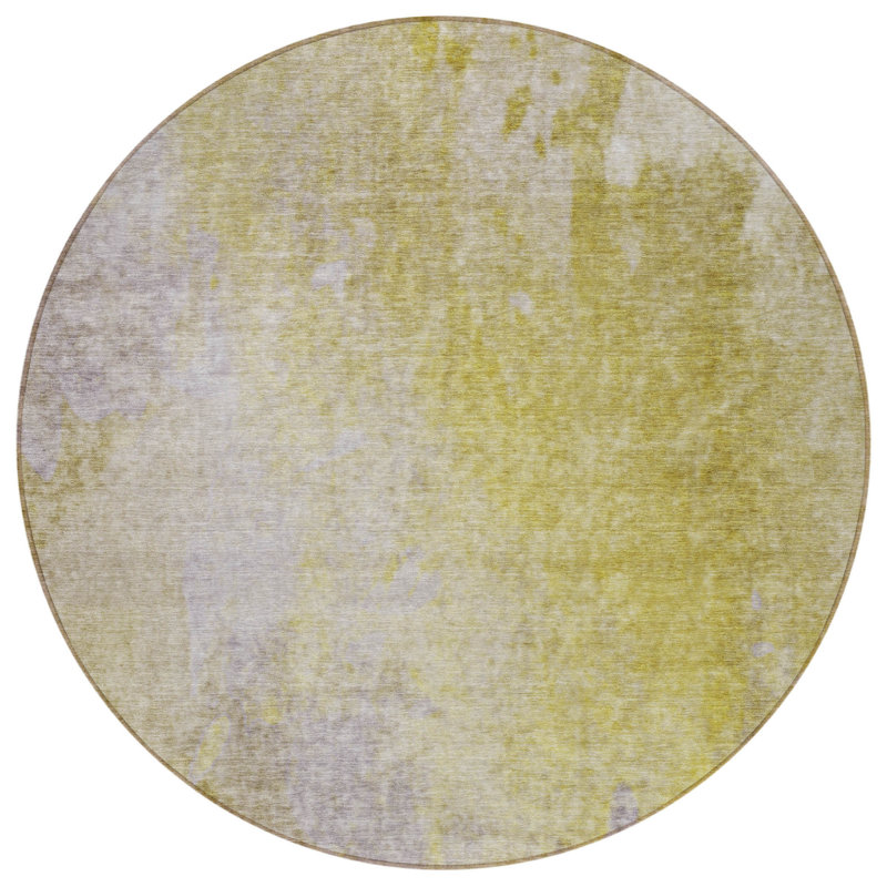 Tapis extérieur rond lavable antidérapant 8 pi