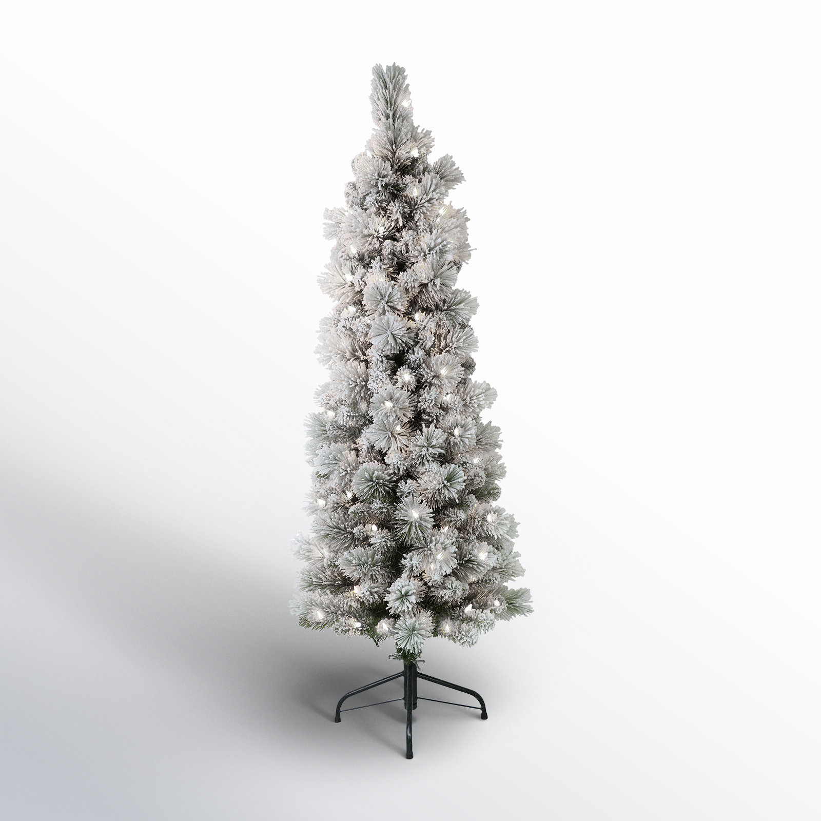 Lighted Artificial Pine Christmas Tree, 4.5' H
