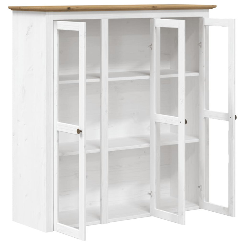 Arsenovic 115.5cm Solid Wood Sideboard, White/Natural