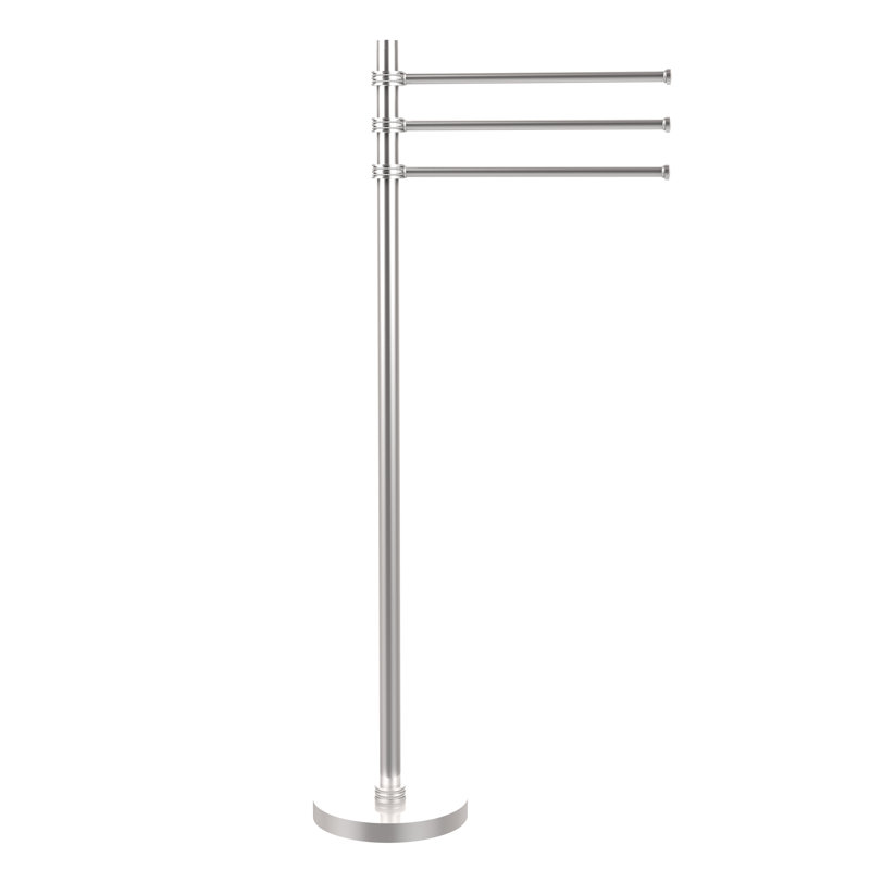 Freestanding Towel Stand, Satin Chrome