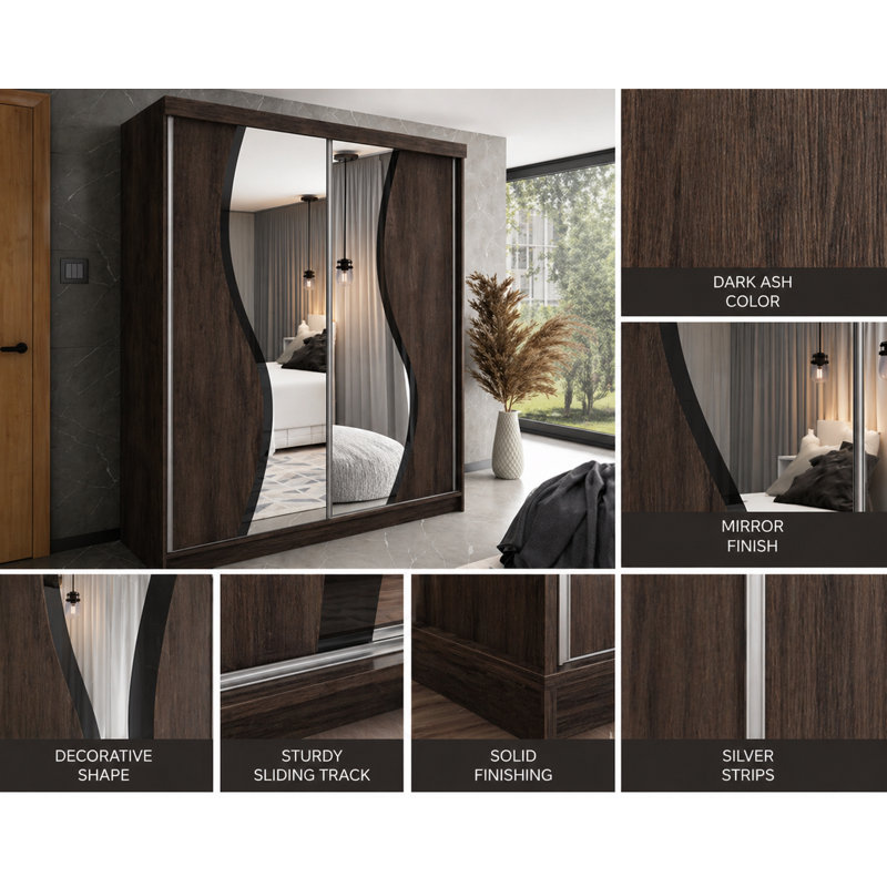 Bego Wardrobe, Dark Brown/Black