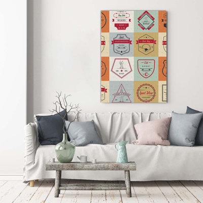 Skateboard Signs 1 Piece Wrapped Canvas Wall Art
