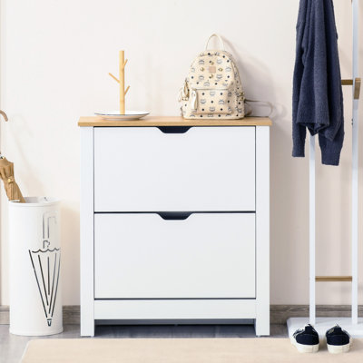 12 Pair Flip Down Shoe Storage