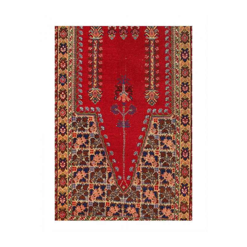 TAPIS VINTAGE TURK HIREK 4 pi x 6 pi