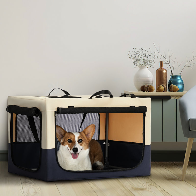 Cage souple pour petits chiens - pliable, en tissu et confortable, H 18,98 po x l 30,02 po x P 18,91 po