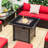 Amirea Square Propane Smokeless Fire Pit Table-815910212