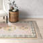 Ferrand Oriental Hand Woven Wool Area Rug in Pink/Yellow/Slate-1383927744