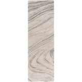 Demyan Abstract Handmade Tufted Gray/Ivory Area Rug