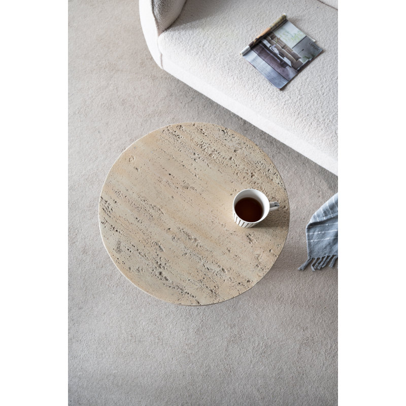 Cuaron End Table, Cream