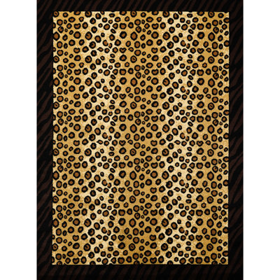 Rayon / Viscose Animal Print Rug