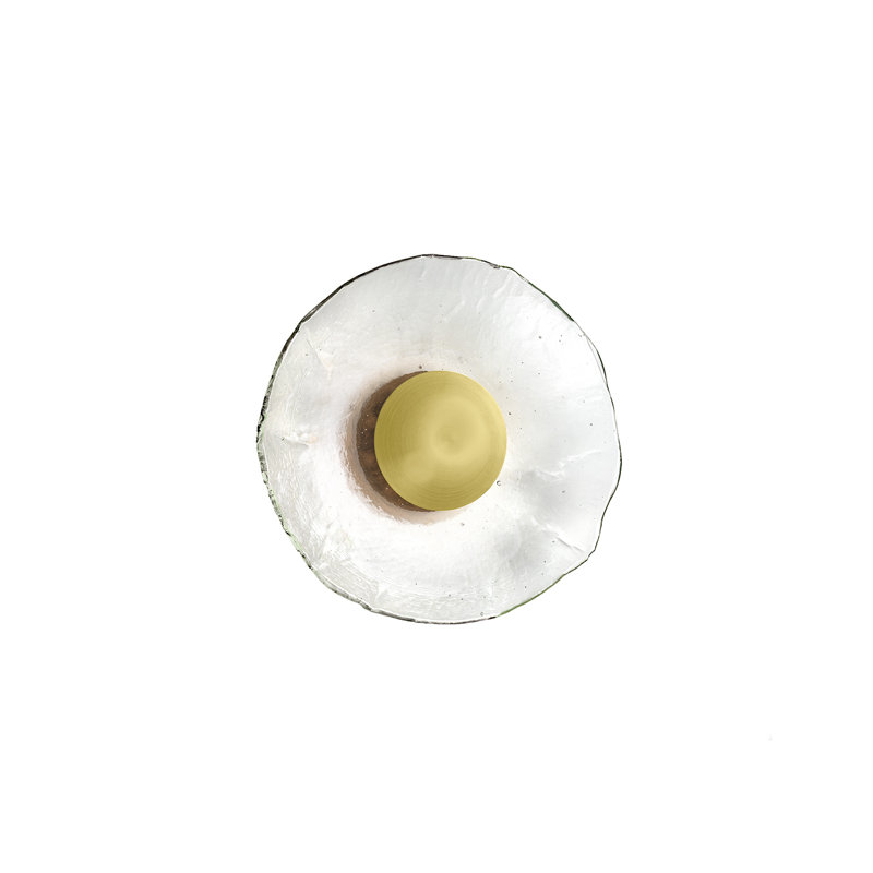 Inviso 1 - Light LED Flush Mounted Sconce, Brushed Brass/Walnut, 2700