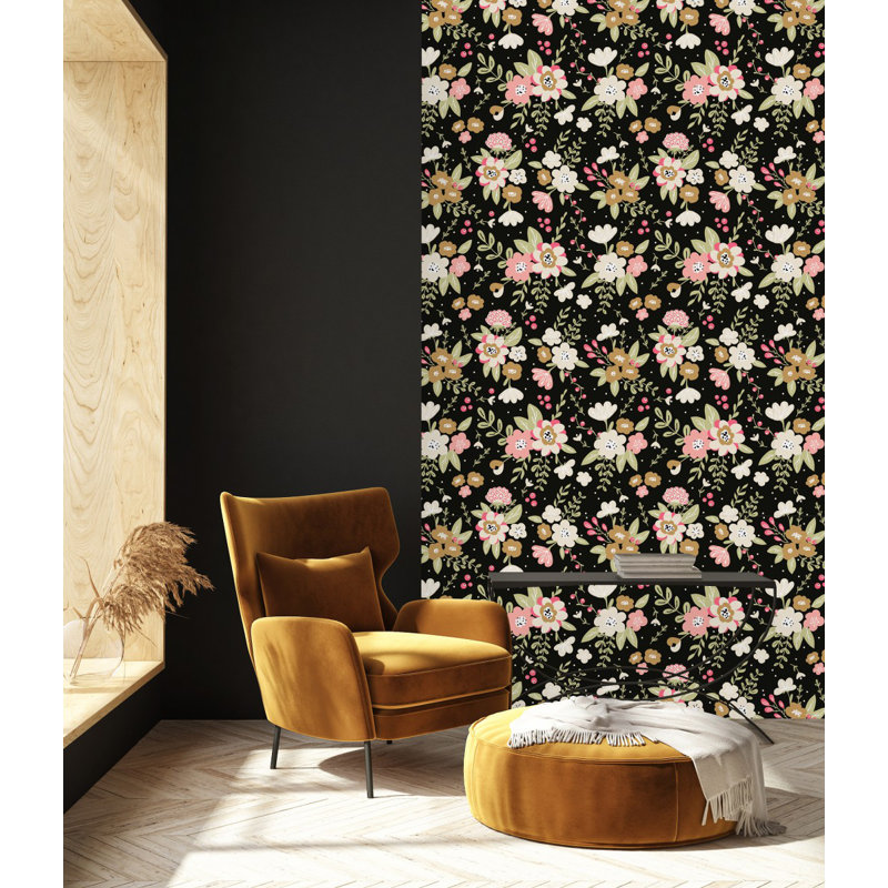 Floral Tile, 2.08' W x 10.42' L