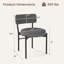 Chaise de salle à manger avec dossier courbé, siège rembourré et pieds en métal pour la salle à manger-1479286369-1479286368
