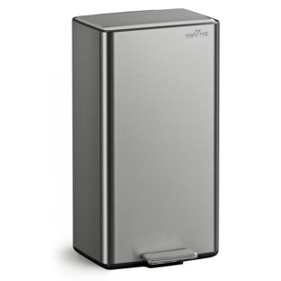 Stainless Steel Step On Kitchen Trash Can - 40L