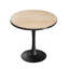 Round Marble Dining Table Mid-century Table With Metal Pedestal Base, Modern Leisure Table For Small Space Kitchen Dining Room, Easy Assembly, Waterproof Design-120882538