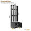 Luxury 4-In-1 Hall Tree With Cushion, Versatile Coat Rack With Hooks And Legs, Entryway Bench With Adjustable Shelves & Fluted Doors Hallway, ,