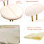 Ensemble de 2 tabourets de cuisine modernes, velours blanc crème, base en métal doré, siège d'une hauteur de 27,95 po, îlot rembourré Scratch For Homes pour poids maximal de 220 lb, ergonomique
