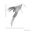 8" Glitter And Sequin And Beaded Hummingbird Ornament-471531051
