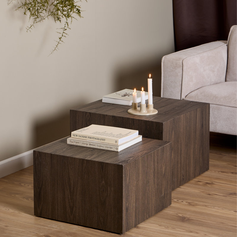 Babajko Coffee Table, Dark Brown Wood