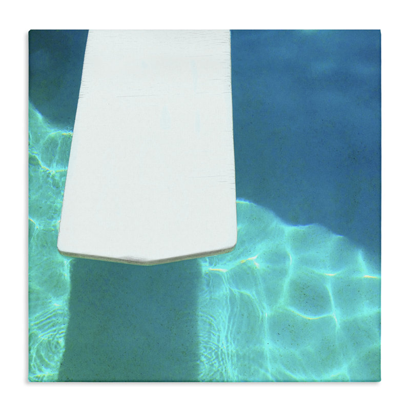 «Pool Diving Board», art mural par Lisa Hill Saghini, H 17 po x l 17 po