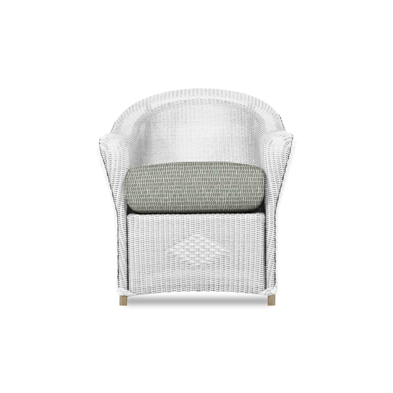 Reflections Outdoor Dining Armchair, Demo Oatmeal, White