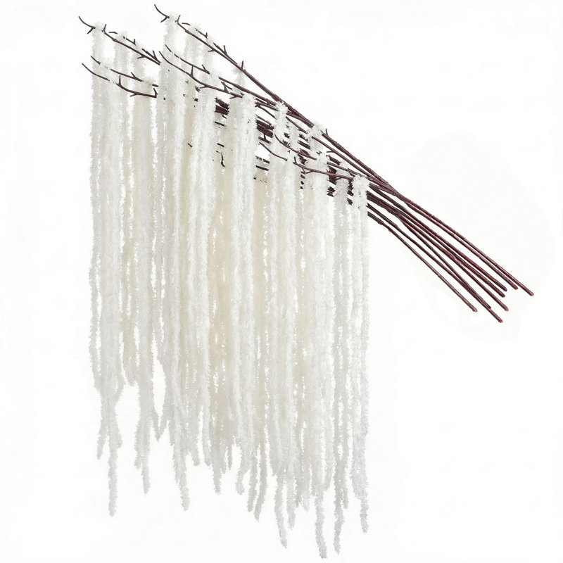 8 pièces de fleurs Amaranthus suspendues artificielles, glands en fausse fleur en cascade pour arche de mariage, installations en toile de fond, arrangements de vases, décoration intérieure