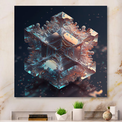 Toile, art mural abstrait, cristal, eau, sérénité