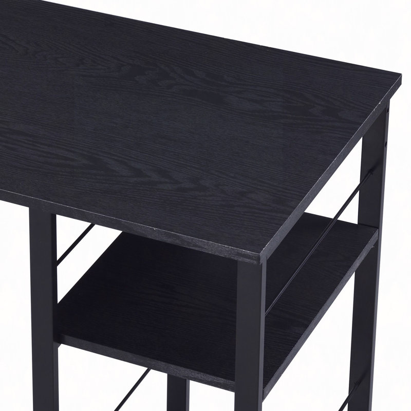 Bureau d'écriture à finition noire, Noir