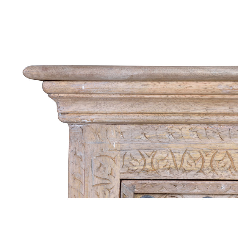 Alford 60cm W Solid Wood Bedside Table
