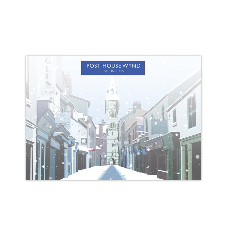 Post House Wynd Darlington 1 Piece Wall Art, 21 cm H x 29.7 cm W x 3 cm D