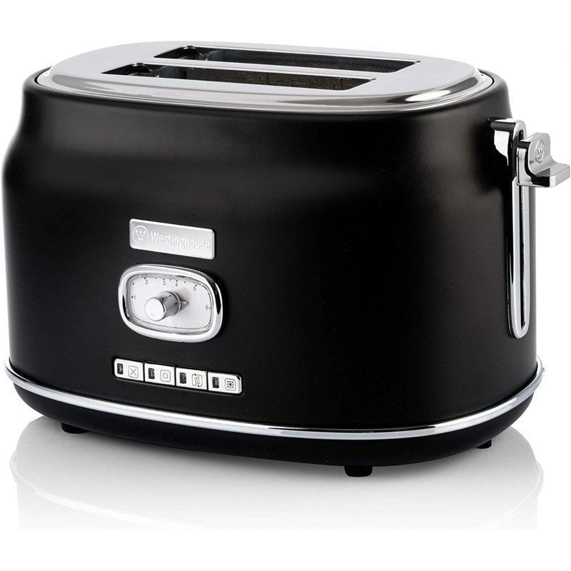 Retro 2 Slice Toaster, Black