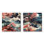 Mountain Ukiyo E - Paysages abstraits, ensemble de 2 carrés carrés-101864562-101864561