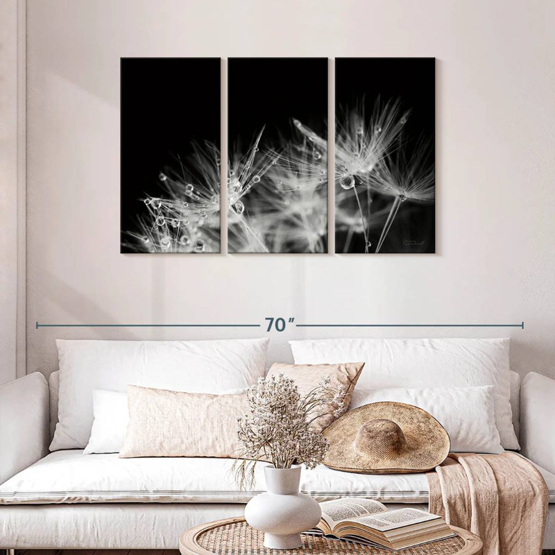 Harnek Dandelion Dewdrops, 28" H x 45" W