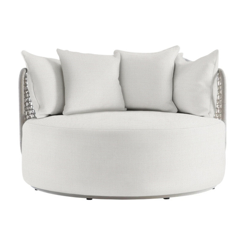 Capella Outdoor Metal Patio Daybed, White Linen 6016-000