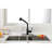 Matte Black Kitchen Faucet with Pull Down Sprayer, Single Handle for Easy Control and Modern Aesthetic-130621527