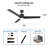 52-inch Smart Ceiling Fan with Remote, Light Kit Included
